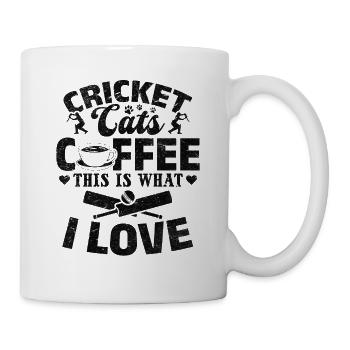 Cricket Cats Coffee This Is What I Love - Cricket - Tasse - Weiß - Rechts