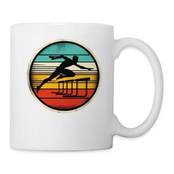 Sprinter de haies - Mug blanc - blanc - Droite