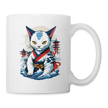 Esthétique Chat Amour Streetwear Japon Chats - Mug blanc - blanc - Droite