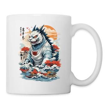 Ukiyo-E Cat Monster Tokyo Cat Streetwear - Mug - white - Right