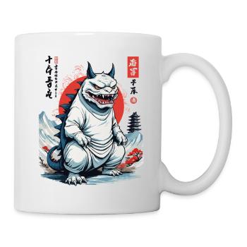 Monster Cat Japon Streetwear Cat Design - Mug blanc - blanc - Droite