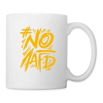 Nazis raus, Gegen AFD, Gegen Rechts, Faschismus - Tasse - Weiß - Rechts