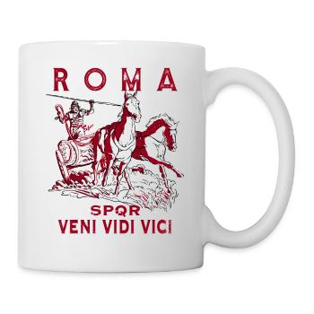ROMA STREITWAGEN SPQR VENI VIDI VICI - Tasse - Weiß - Rechts