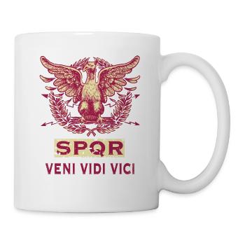 ROMA SPQR VENI VIDI VICI - Tasse - Weiß - Rechts