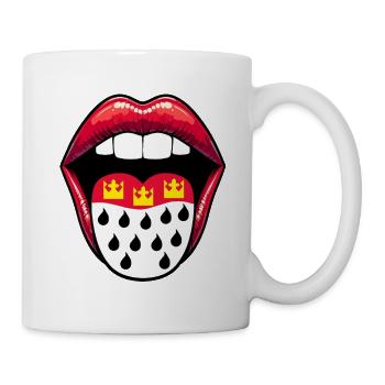 Köln Karneval Kölner Wappen Kölner Veedel Kölle - Tasse - Weiß - Rechts