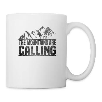 The mountains call mountaineers - Mug - white - Right