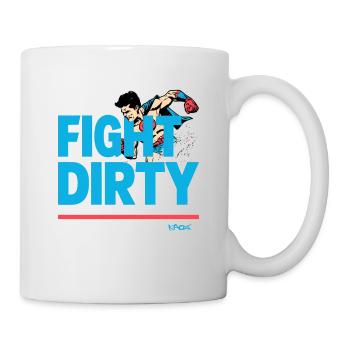 Superhero, fight dirty - Mug - white - Right