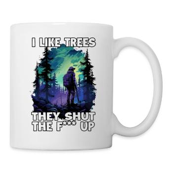 Amoureux de la forêt et fans de trekking T pour - Mug blanc - blanc - Droite
