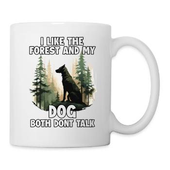 Wald Liebhaber und Hundehalter T für Hiking - Tasse - Weiß - Rechts