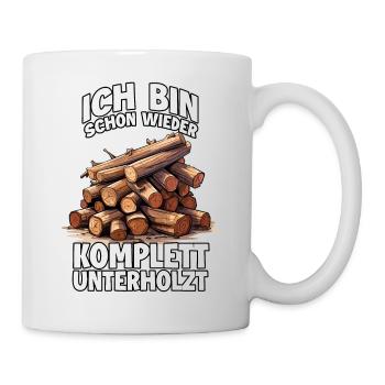 Drôle de bûcheron T pour les forestiers et les forestiers - Mug blanc - blanc - Droite