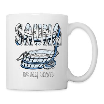 SAUNA IS MY LOVE - Mug - white - Right