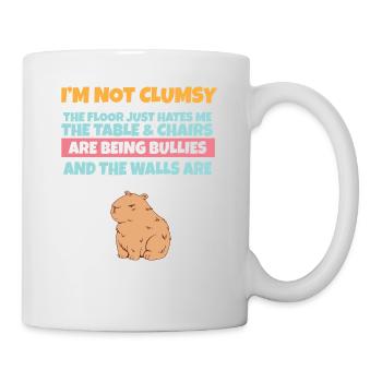 I'm Not Clumsy The Floor Hates Me Foolish Capybara - Mug - white - Right