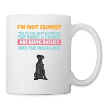 I'm Not Clumsy The Floor Hates Me Foolish Dog - Mug - white - Right