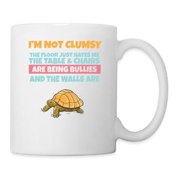 I'm Not Clumsy The Floor Hates Me Foolish Turtle - Mug - white - Right