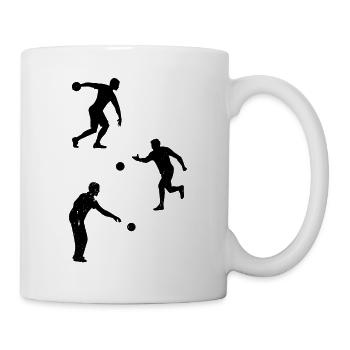Boccia Player Silhouettes Boccia Silhouettes - Tasse - Weiß - Rechts
