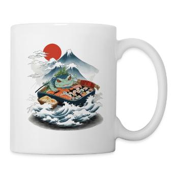 Ukiyo-E Japan Art Sushi Yokai Streetwear Design - Mug - white - Right