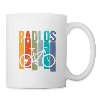 Ich bin selten Radlos - Tasse - Weiß - Rechts