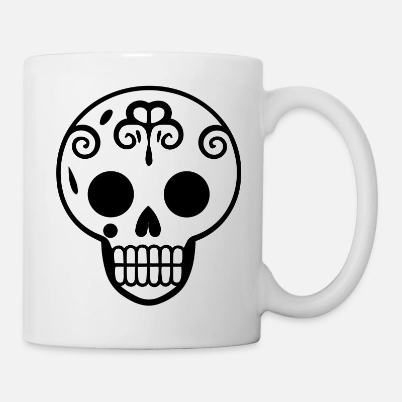 tete de mort mexicaine - Mug blanc - blanc