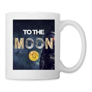 Bitcoin to the Moon - Variante 4 - Tasse - Weiß - Rechts