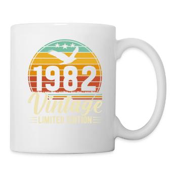 Zeitreise 1982 - Nostalgie und Erinnerungen - Tasse - Weiß - Rechts