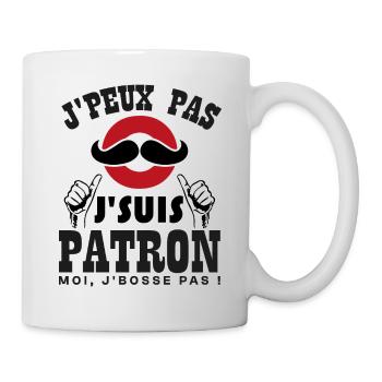 Ich kann nicht, ich bin ein Chef - Tasse - Weiß - Rechts