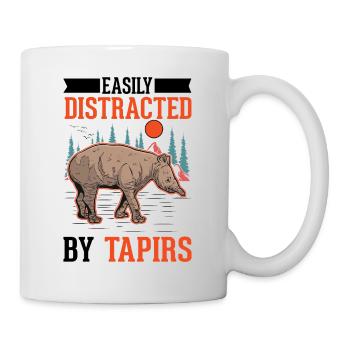 Easily distracted by Tapirs - Tasse - Weiß - Rechts