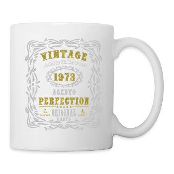 Vintage Birthday Party 1973 Original Parts 51th - Mug blanc - blanc - Droite