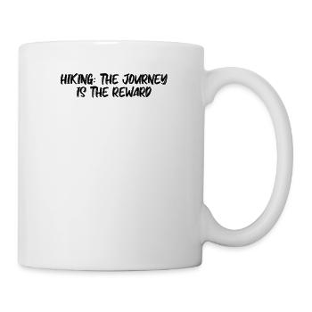 Wandern - Hiking: the journey is the reward - Mug - white - Right