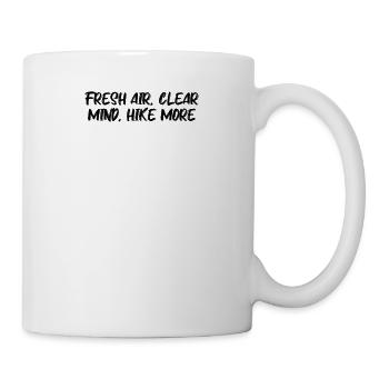 Randonnée - De l’air frais, l’ clair, plus de randonnée - Mug blanc - blanc - Droite