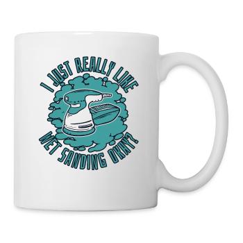 Just Really Like Wet Sanding Car Spray Vehicle - Mug - white - Right
