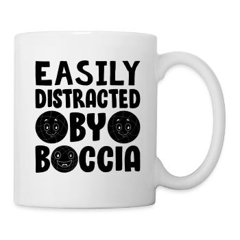 Easily Distracted By Boccia - Mug - white - Right