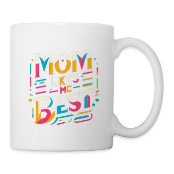 Mom Likes Me Best 10 - Tasse - Weiß - Rechts