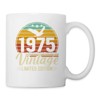 Einzigartiges 1975 Jahrgang Vintage Design - Tasse - Weiß - Rechts
