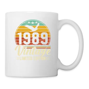 Kreatives 1989 Jahrgang Geburtstagsgeschenk - Tasse - Weiß - Rechts