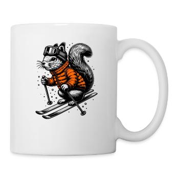 Skiing Squirrel - Mug - white - Right