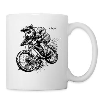 Balade sale sur le cochon VTT - Mug blanc - blanc - Droite