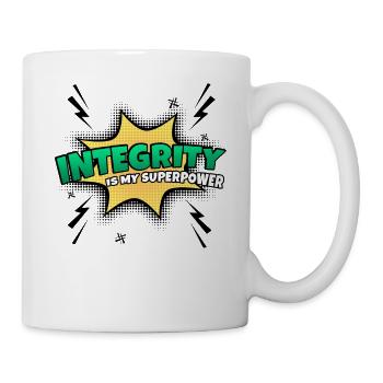 Integrity is my superpower trait - Mug - white - Right