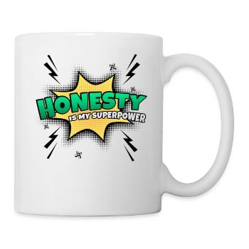 Honesty is my superpower trait - Mug - white - Right