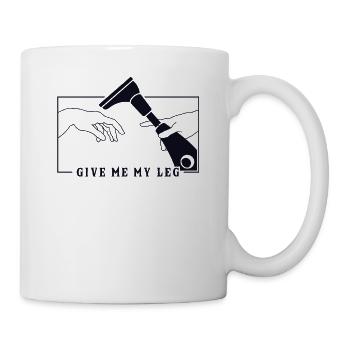 Michelangelo Kreation von Adam Prothese Gliedmaßen Bein - Tasse - Weiß - Rechts