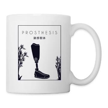 Prothese Chinesisches Hanzi künstliche Beine Benutzerbein - Tasse - Weiß - Rechts