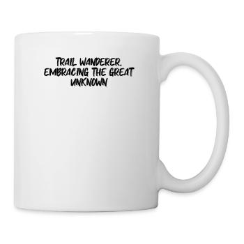 Hiking - Trail wanderer, embracing the great - Mug - white - Right