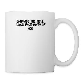 Randonnée - Embrassez le sentier, laissez des empreintes de - Mug blanc - blanc - Droite