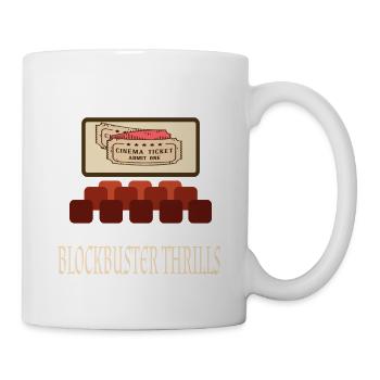 Film Movie Lovers Retro Vintage Classic Cinema TV - Mug - white - Right