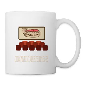 Cinéma Cinéphile Rétro Vintage Classique Cinéma TV - Mug blanc - blanc - Droite