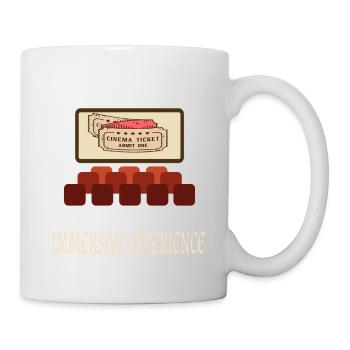 Cinéma Cinéphile Rétro Vintage Classique Cinéma TV - Mug blanc - blanc - Droite