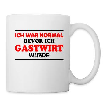 Gastwirt Spruch Kneipe Wirt Fun Gastwirt Geschenk - Tasse - Weiß - Rechts