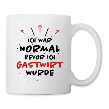 Gastwirt Spruch Kneipe Wirt Fun Gastwirt Geschenk - Tasse - Weiß - Rechts