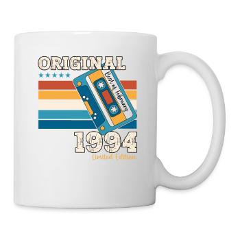 30e anniversaire mari février Vintage 1994 Cassette - Mug blanc - blanc - Droite
