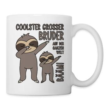Bääm - Coolster großer Bruder auf der ganzen Welt - Tasse - Weiß - Rechts