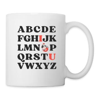 ABC Je t’aime Enfants Vache Saint-Valentin - Mug blanc - blanc - Droite